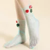 Maternidad MujerTransparent Mesh Ankle Колготки Ladies Ultra Thin Silk Stockings Socks Lolita Tulle Tights Female Medias 6