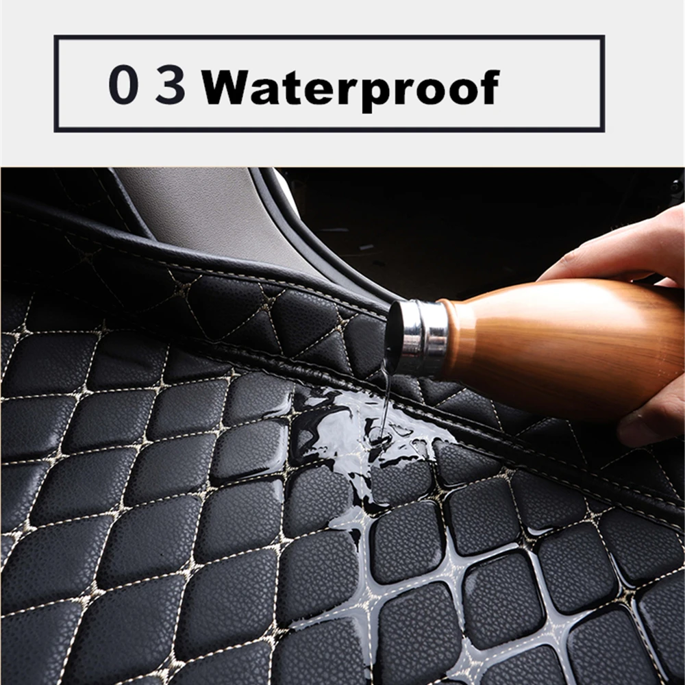 High Side Car Trunk Mat For FORD Focus Edge EVOS Escape Escort Mustang EcoSport Everest XPE Tail Boot Tray Pad Rear Cargo Liner