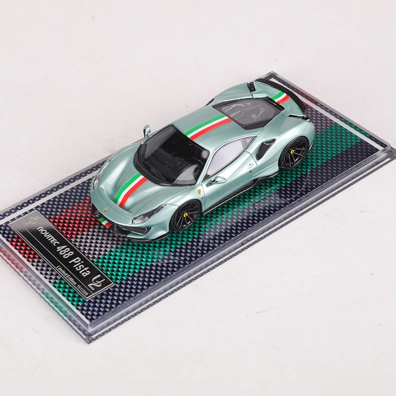 U2 1/64 フェラーリ488ピスタ　novitec グレー 1/64 Novitec Ferrari 488 Pista by U2 resin model car review