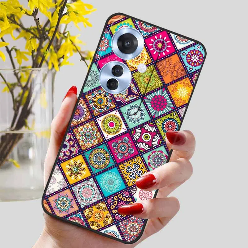 Black Marble Print Silicone Phone Cover - Fashionable Protective Shell and Soft TPU Case
