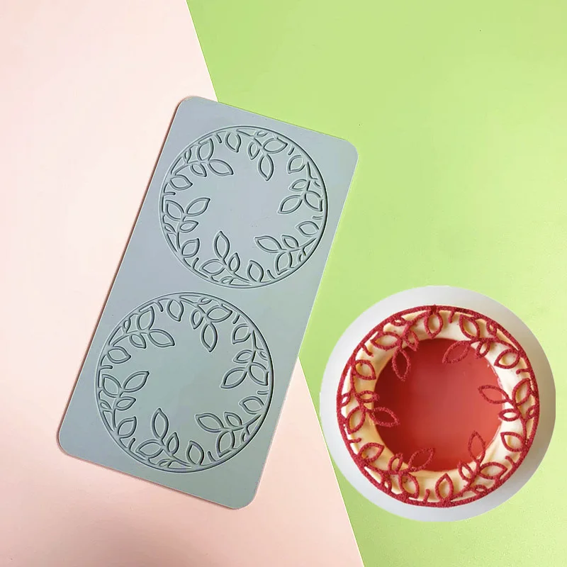 Leaf Flower Wreath Lace Silicone Mold Fondant Cake Sugarcraft Mould Chocolate Candy Des... - SKU LLSM0910 - UGI Packaging