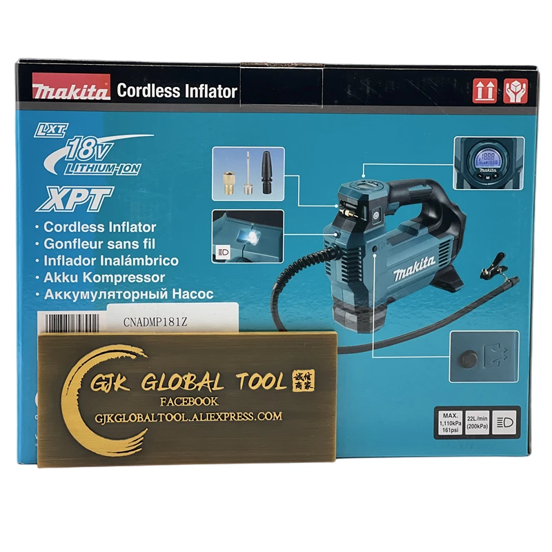 Makita DMP181ZX DMP181Z DMP181 18V LXT 120 PSI Lithium-Ion Cordless Inflator - Bare Tool 2