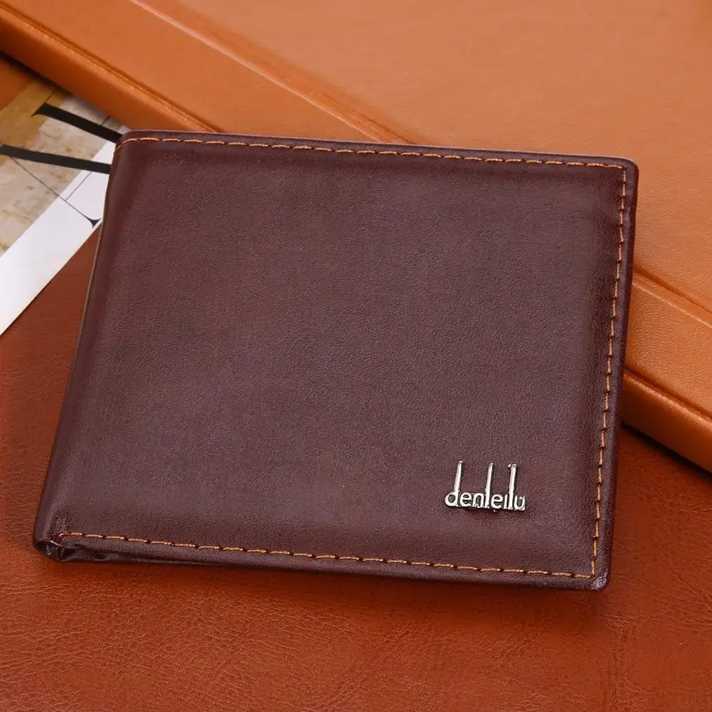 Upscale Upgrade Ultra Thin Mini Wallet Men Women Business PU Leather Small Wallets Coin Purse Credit Card Holder Wallets