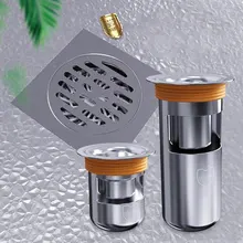 

Bathroom Floor Drain Stainless Steel Deodorant Floor Drain Rust-Resistant Anti-Odor Drain for Bathroom Toilet Sewer Drain Core