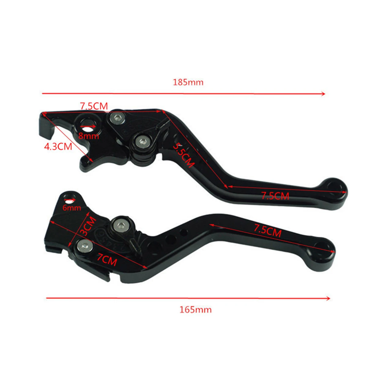 Motorcycle Brake Handle CNC Alloy Universal Fit for Motorbike Modification CNC Motorcycle Clutch Drum Brake Lever Handle