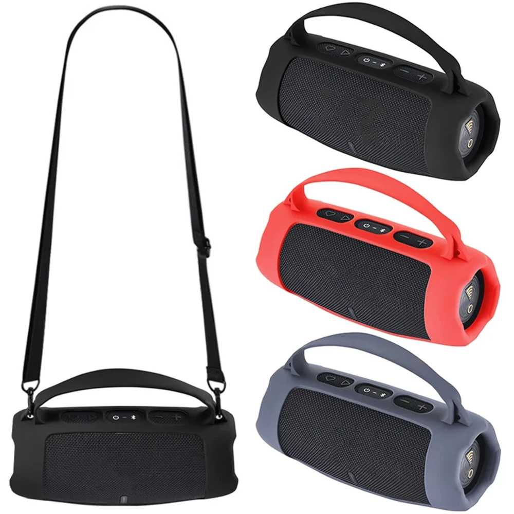 Custodia In Silicone Per Jbl Charge 5 Altoparlante Portatile Bluetooth-Compatibile, Custodia Morbida In Pelle Per Accessori Per Altoparlanti Jbl Charg