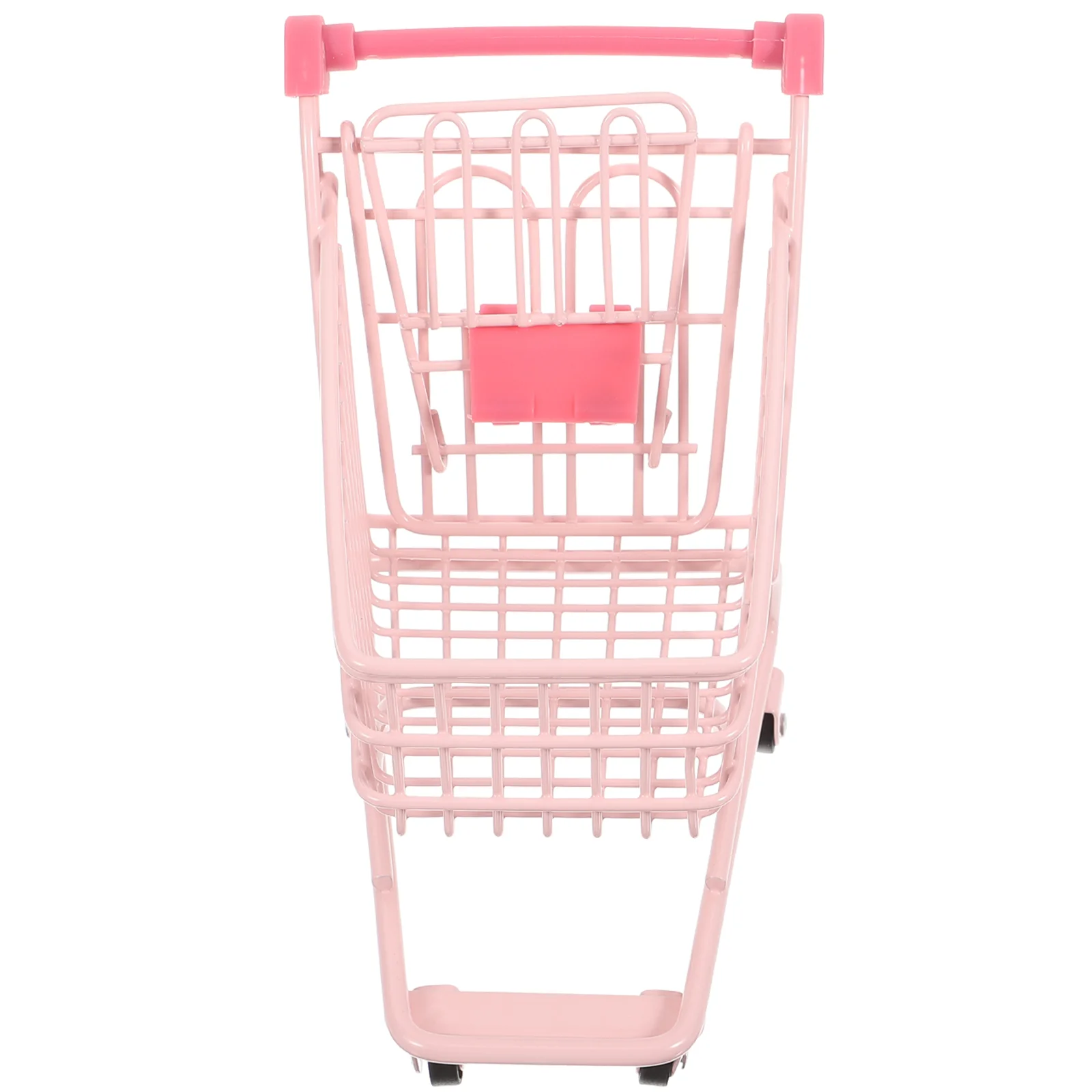 

Shopping Cart Basket Minikids Grocery Dollhouse Prop Small Miniature Storage Metal Trolley For Supermarket Play Pretend