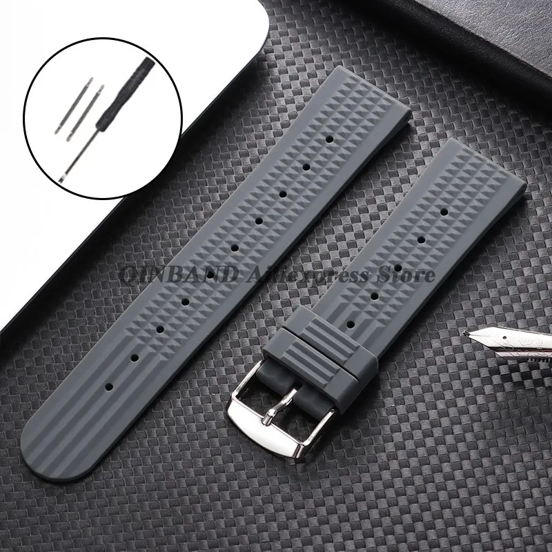Premium Silicone Waterproof Sport Watchband Replacement Bracelet