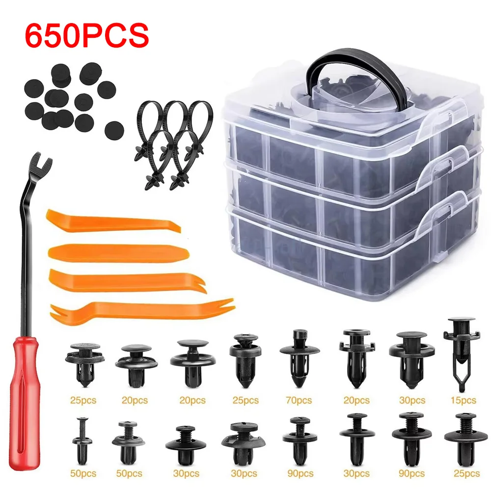 650Pcs Clips Kit