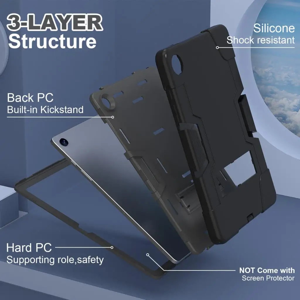 Kids Safe Silicone Hybrid Stand Cover Case