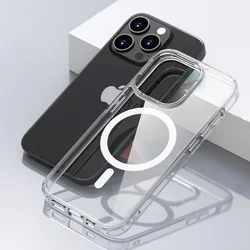 Enhanced Magnetic Hybrid Clear Soft Shell Case with Strong Protection for iPhone 12 Pro