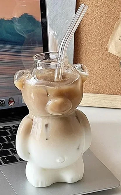 Bear Mug with Straw