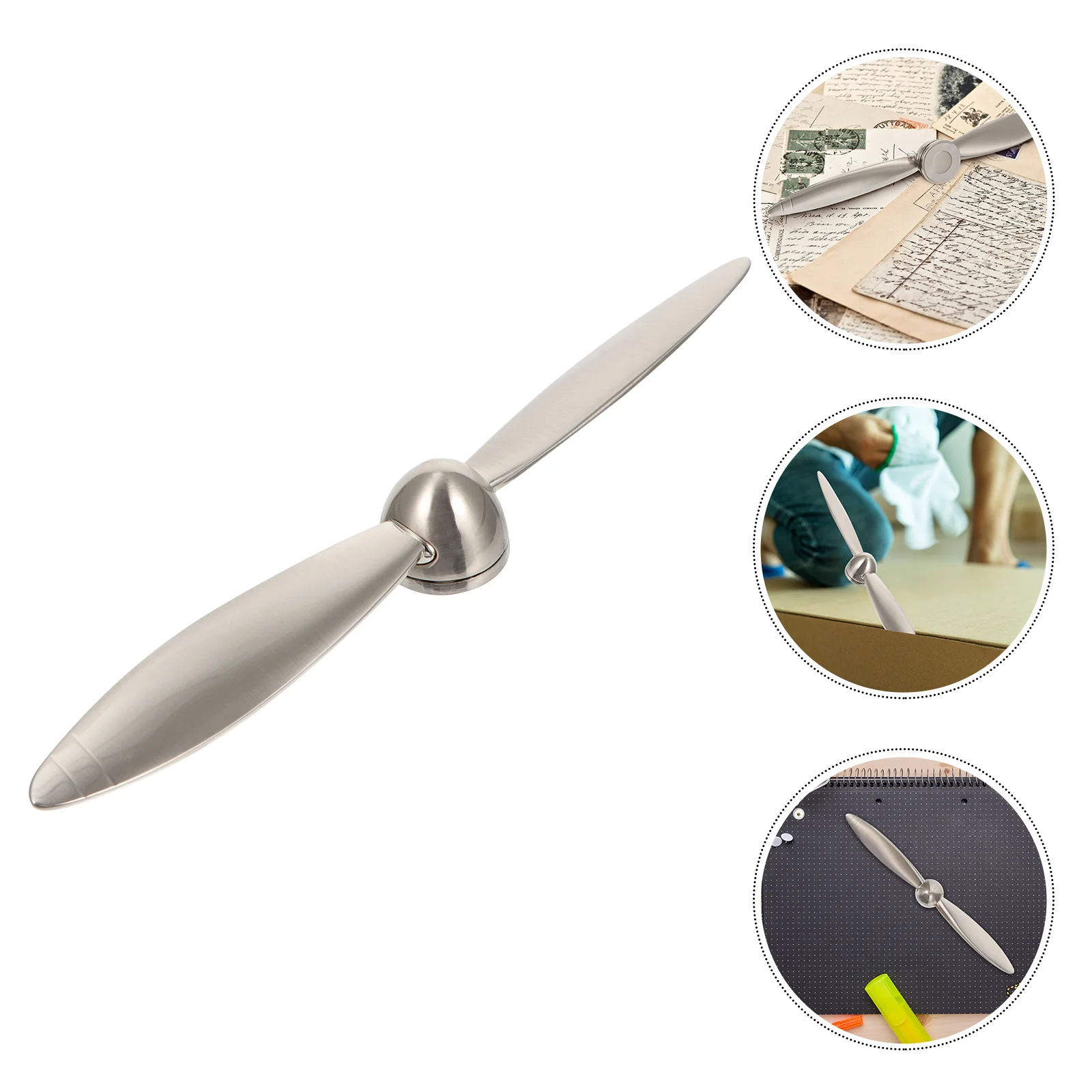 

Zinc Alloy Letter Opener Aircraft Propeller Shape Envelope Opener Paper Cutter Utility Knife Office Stationary Desk Vintage