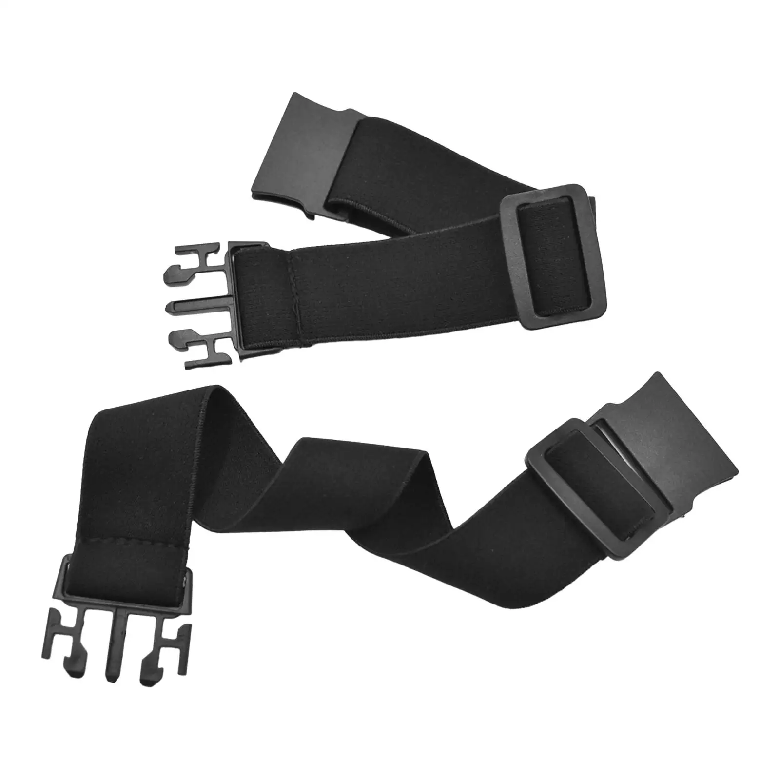 

2x No Buckle Belt Waist Belt Lightweight Comfortable Waistband Side Belt for Travel Everyday Wear Adult and Kids Men Women