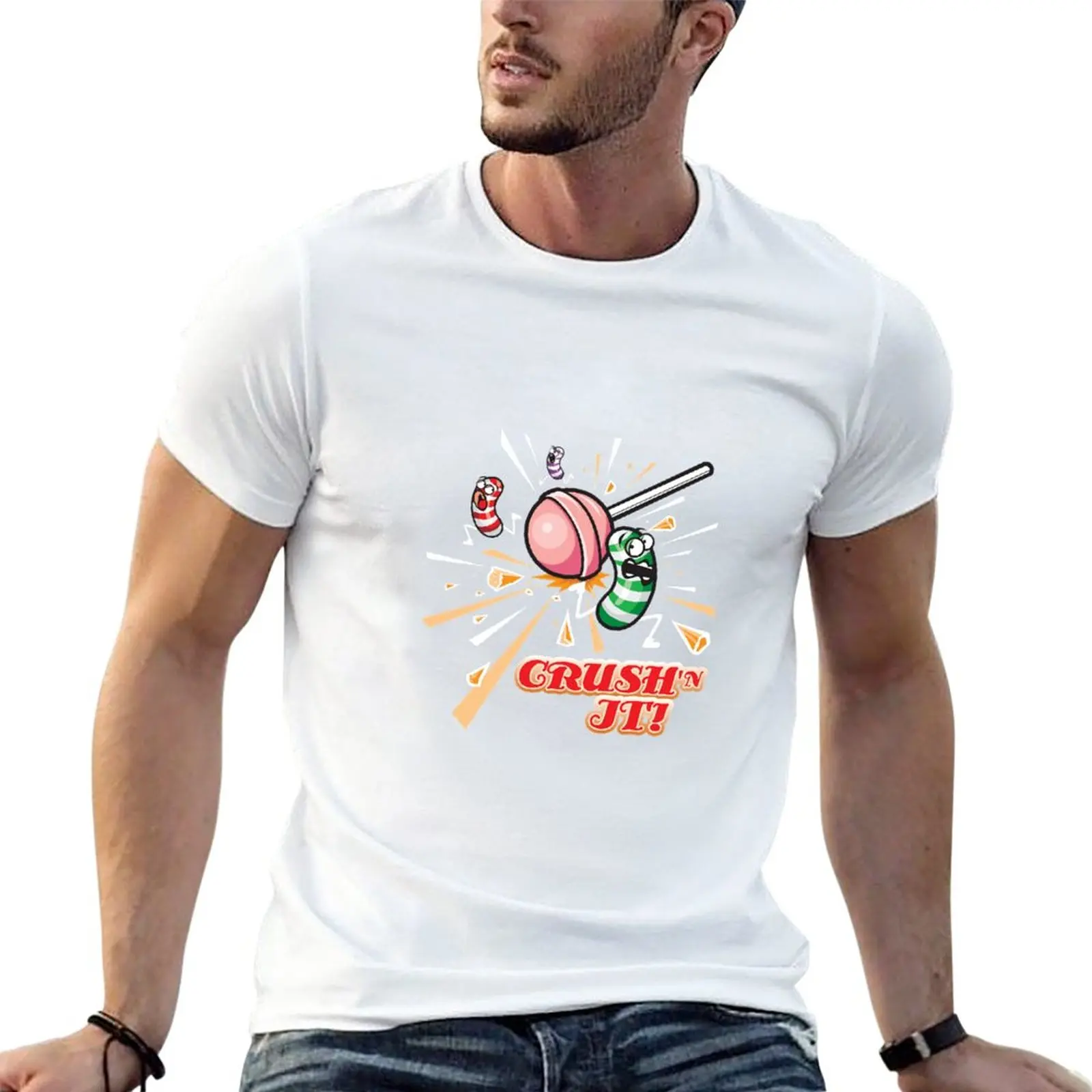 

Crush'n It! T-Shirt summer top sweat shirt oversized t shirt men