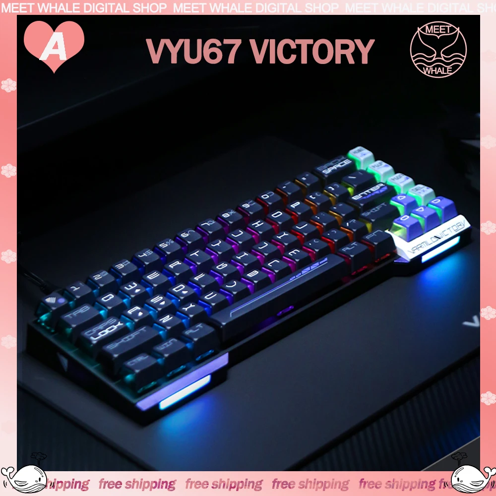 

Varmilo Victory Mechanical Keyboard Wired Magnetic Switch Keyboards Customized RGB Backlit Hot-Swap Esport Gaming Keyboard Gifts