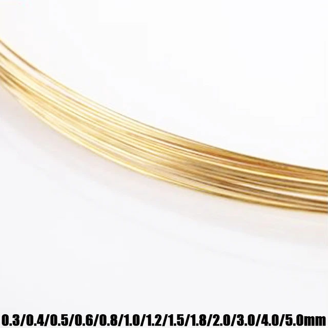 Brass Half Round Beaded Wire 1.5mm