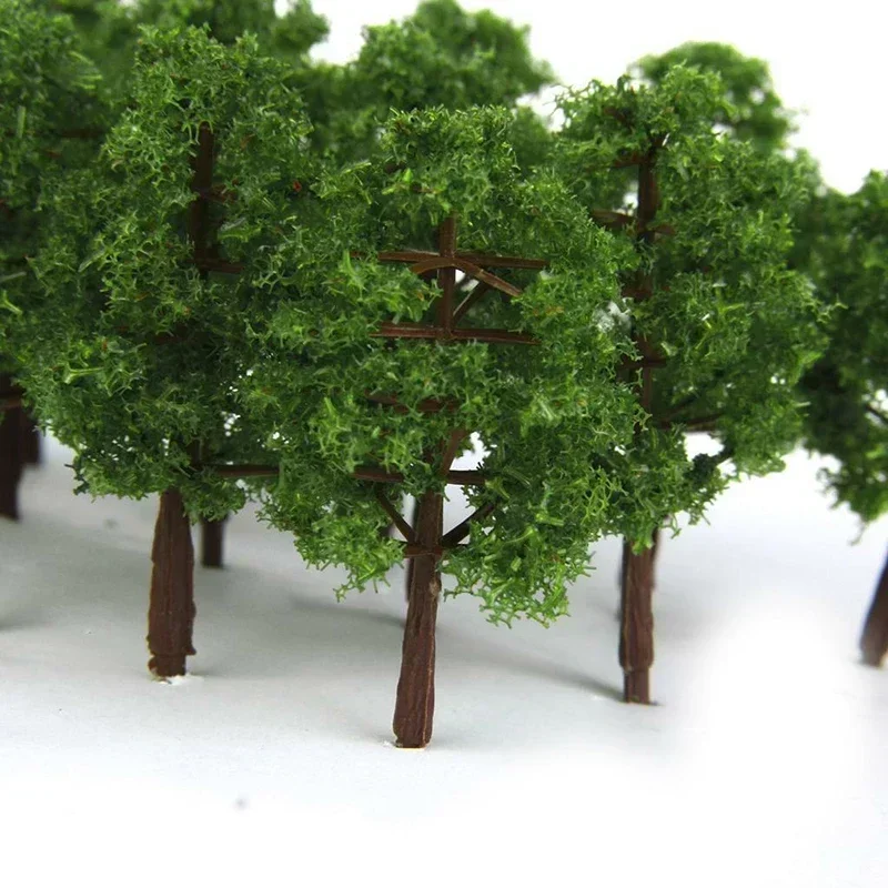 40 Arbres Miniatures 8-10 Cm - 2 Styles (jaune, Rouge) Pour Modélisme, Diorama, Maquette Train, Décoration - Plastique