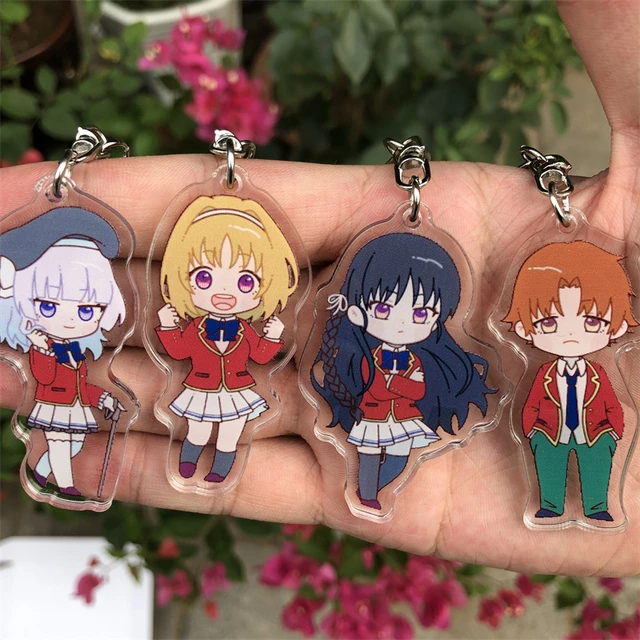 Anime Classroom Of The Elite Ayanokouji Kiyotaka Horikita Suzune Kikyou  Kushida Keychain Cosplay Christmas Accessories Badge - AliExpress