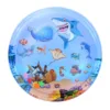 1 Piece 100x100 Blue Kids Baby Splash Water Pad, Large Thickened Inflatable Mat, Infant Fun Crawl Toy, Aquatic Play Mat 5