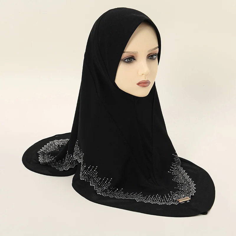 Muslim Women Instant Hijab Prayer Full Cover Chemo Cap One Piece Amira Scarf Shawls Veil Islamic Ramadan Khimar Turban Headwrap