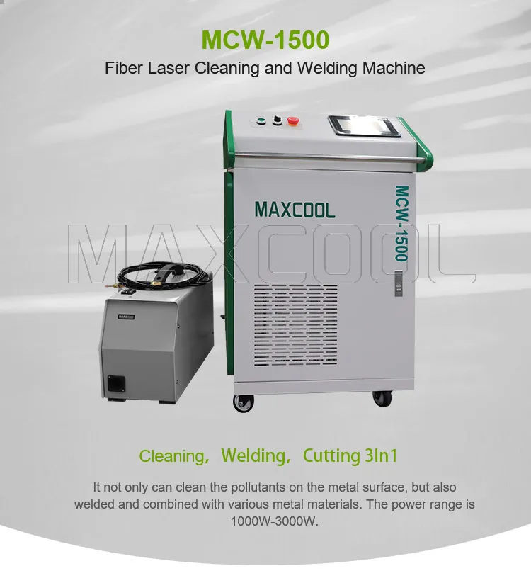 Fiber Laser Welding Machine Handheld 3 in 1 Welding Cleaning Cutting Soldering Machine Laser Welder for All Metal 1500W 2000W