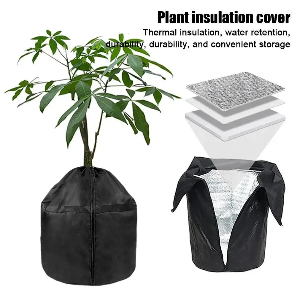 

New Autumn Winter Plants Frost Cover Frost-Proof Anti-Freeze Plant Protective Bag With Zip And Drawstring For Garden Supplies