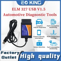 ELM327 USB V1.5 Auto Diagnostic Scan Tool ELM 327 Obd2 Cable Connector Interface OBDII CAN-BUS Scanner 1