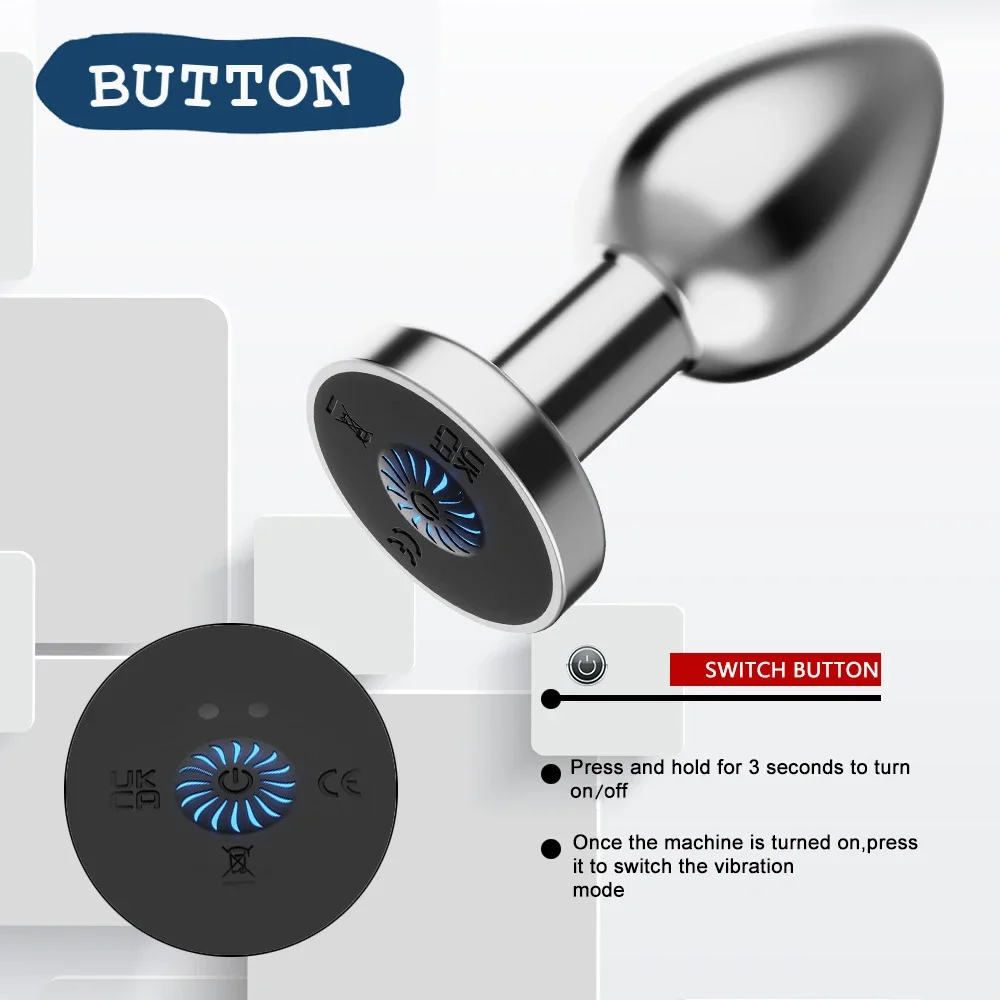 Remote Metal Anal Butt Plug - Image 3