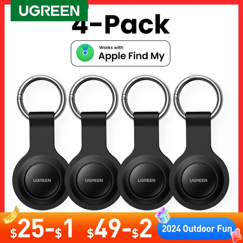 UGREEN-Traceur GPS Bluetooth avec Apple Find My Key, Smart Track Link, Sécurité, Écouteurs, Bagages, MFi Finder, IOS