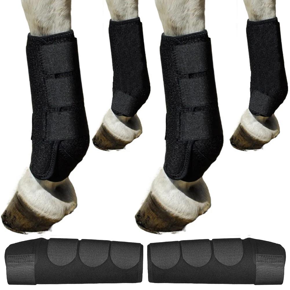 2pcs Horse Boots Shock Absorbing Horse Leg Protectors Tendon Protection Horse Leggings for Jumping Training Equestrian Equipment 6
