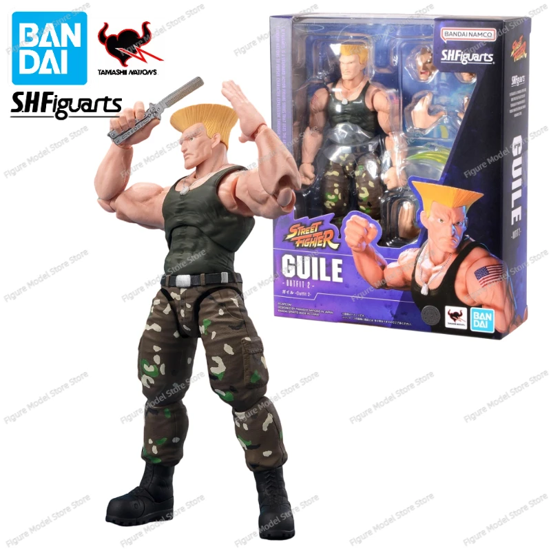 

Женская 100% оригинальная Bandai S.H. Фигуртс SHF уличный истребитель 6 гуйле метла голова аниме экшн-фигурки модели игрушек