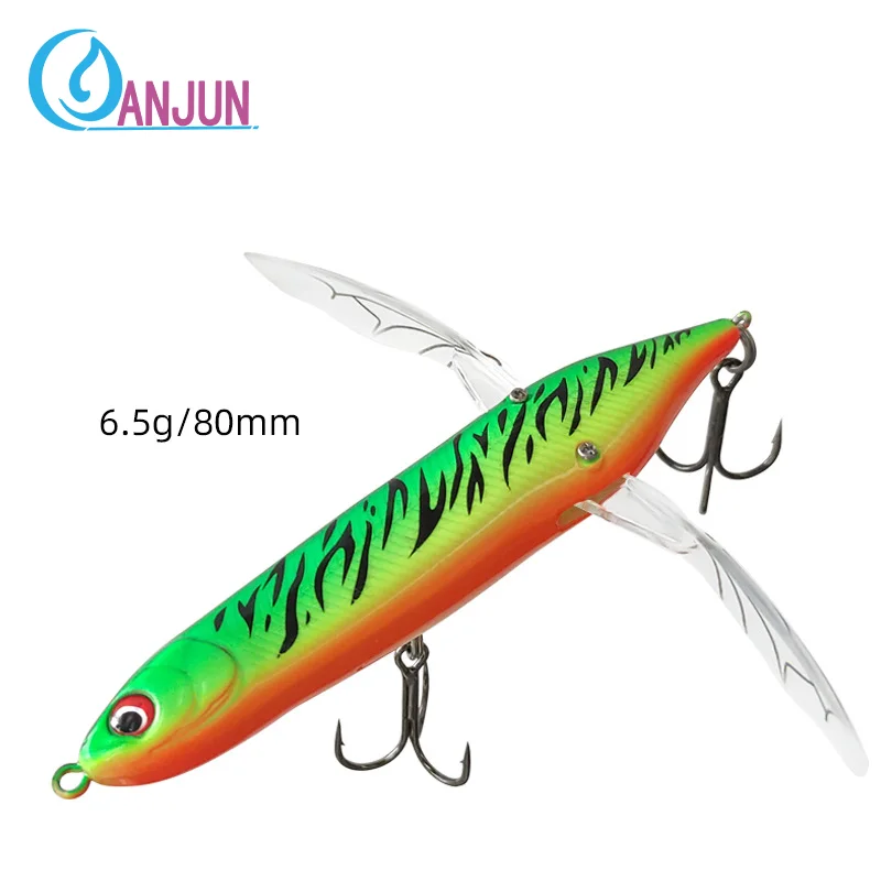 Dragonfly Fishing Lures Topwater Bait 80mm 6.5g Pike Spinners Bait  Crankbaits Fishing Artificial Bait Fishing Accessories - AliExpress