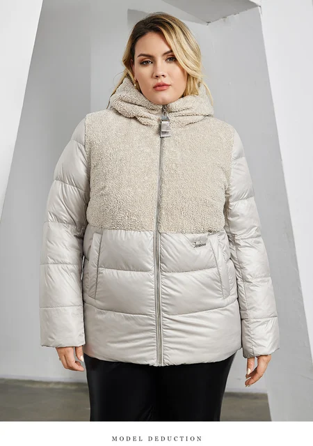 Amazon Kurzjacke Winter Damen Parka Jacke Winter Parka Mit - Main Image