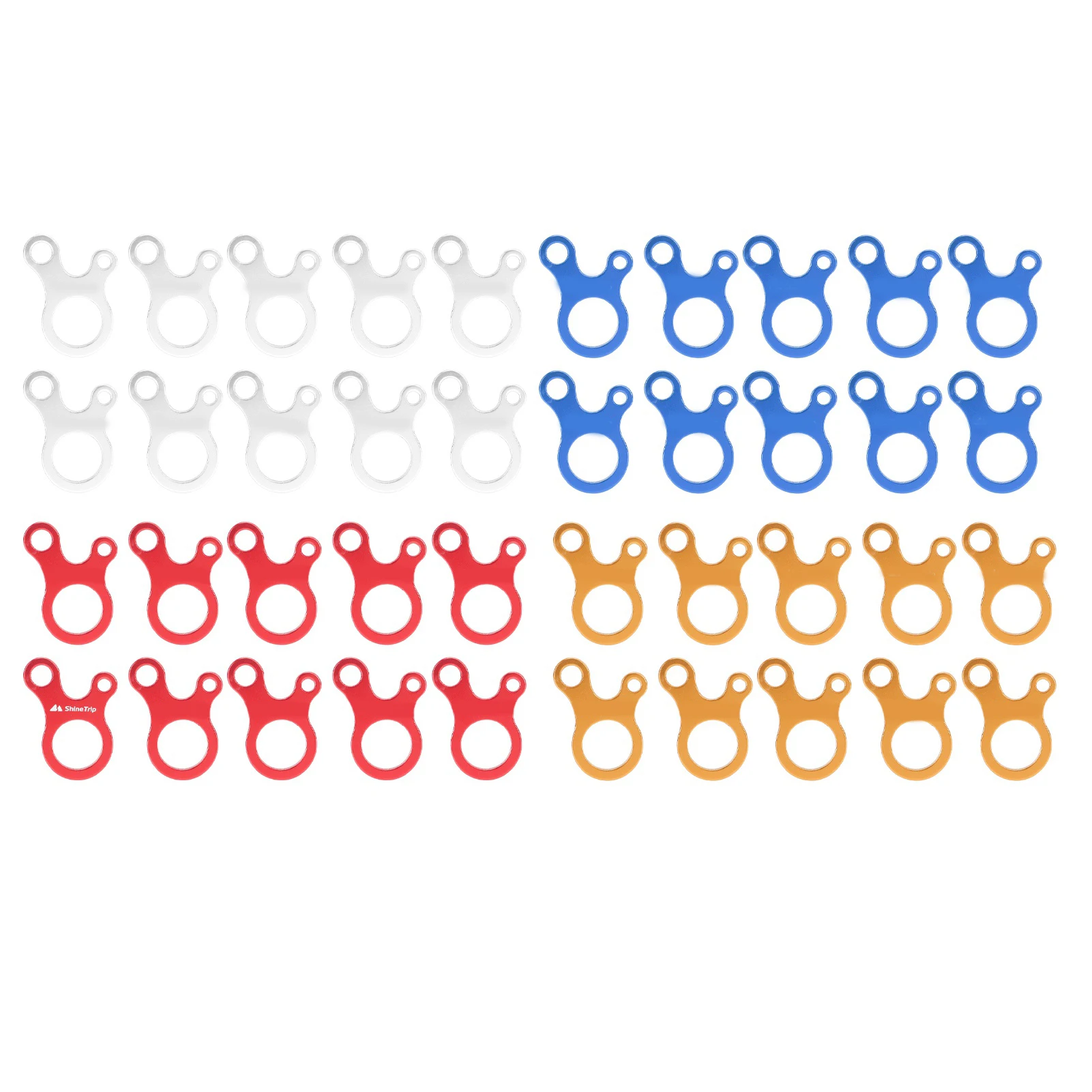 Guy Line Cord Adjusters Lightweight Anti Slip Tightening Camping Rope Buckle Tensioner Compact Structure for Outdoor Activity
