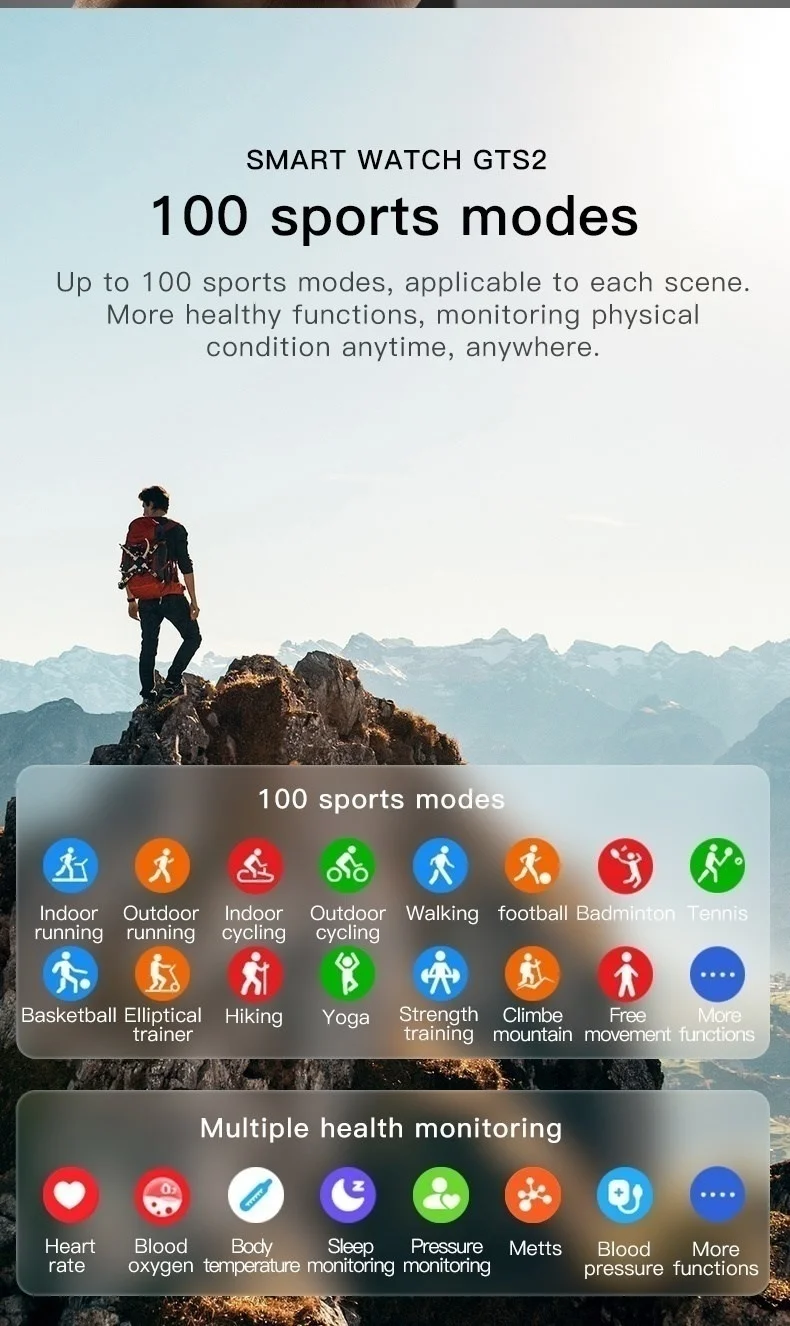 Smartwatch GTS2 ƮϽ  Ʈ ġ       ڵ  ƹ   GTS2