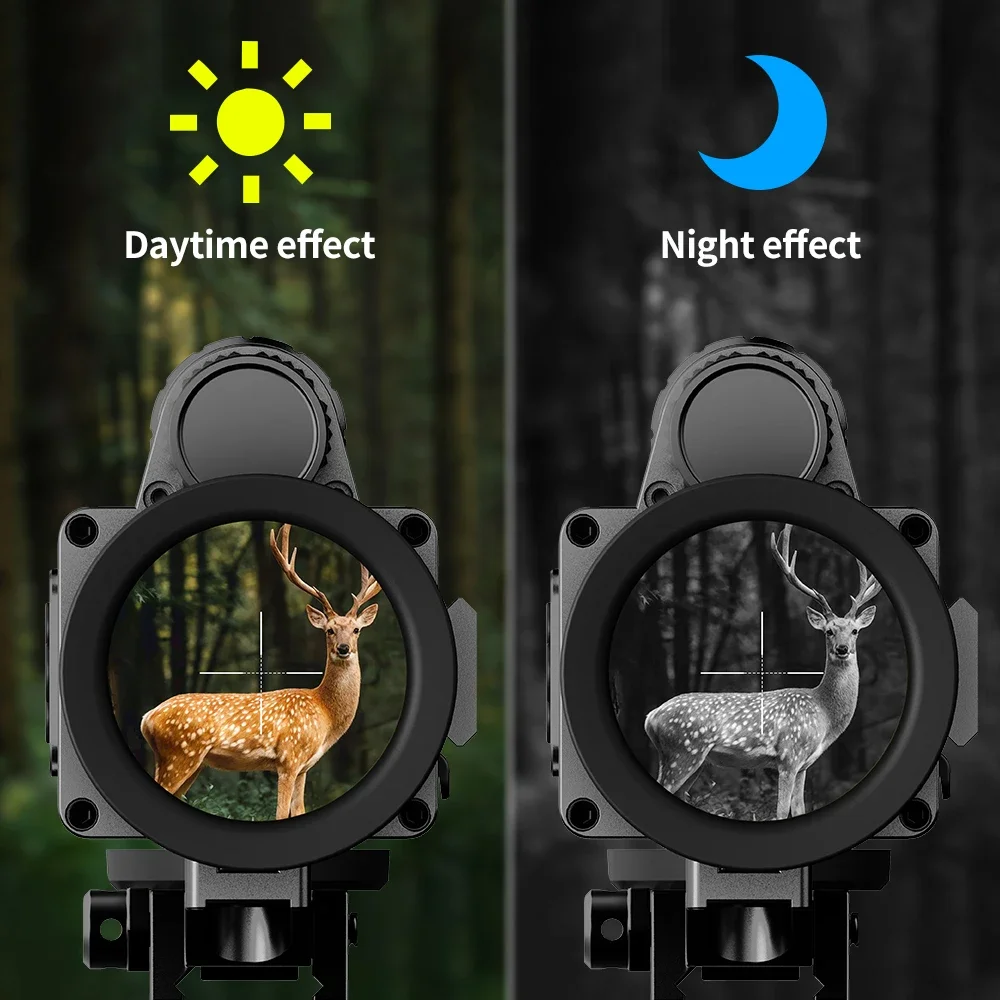 4K Hunting Night Vision Scope with PIP Video Rec Support 4X Digital Night Vision