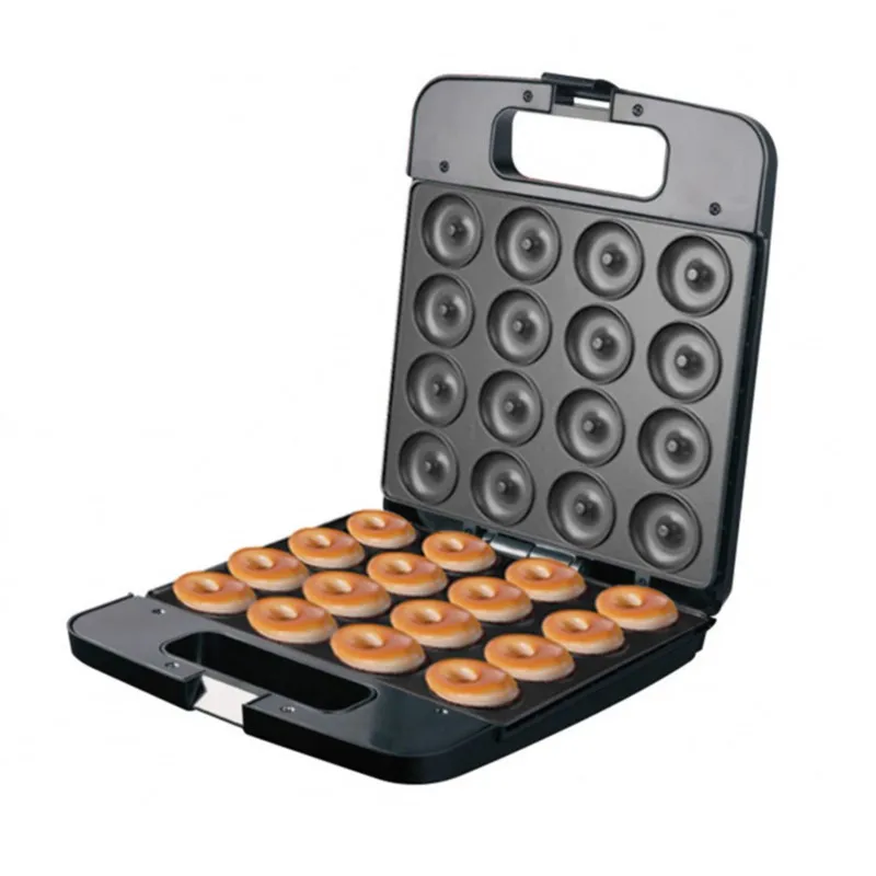 M&aacute;quina De Fazer P&atilde;o Large Donut 16 Hole Donut Cake Round Cake Machine Double-sided Heating Breakfast Bread Machine