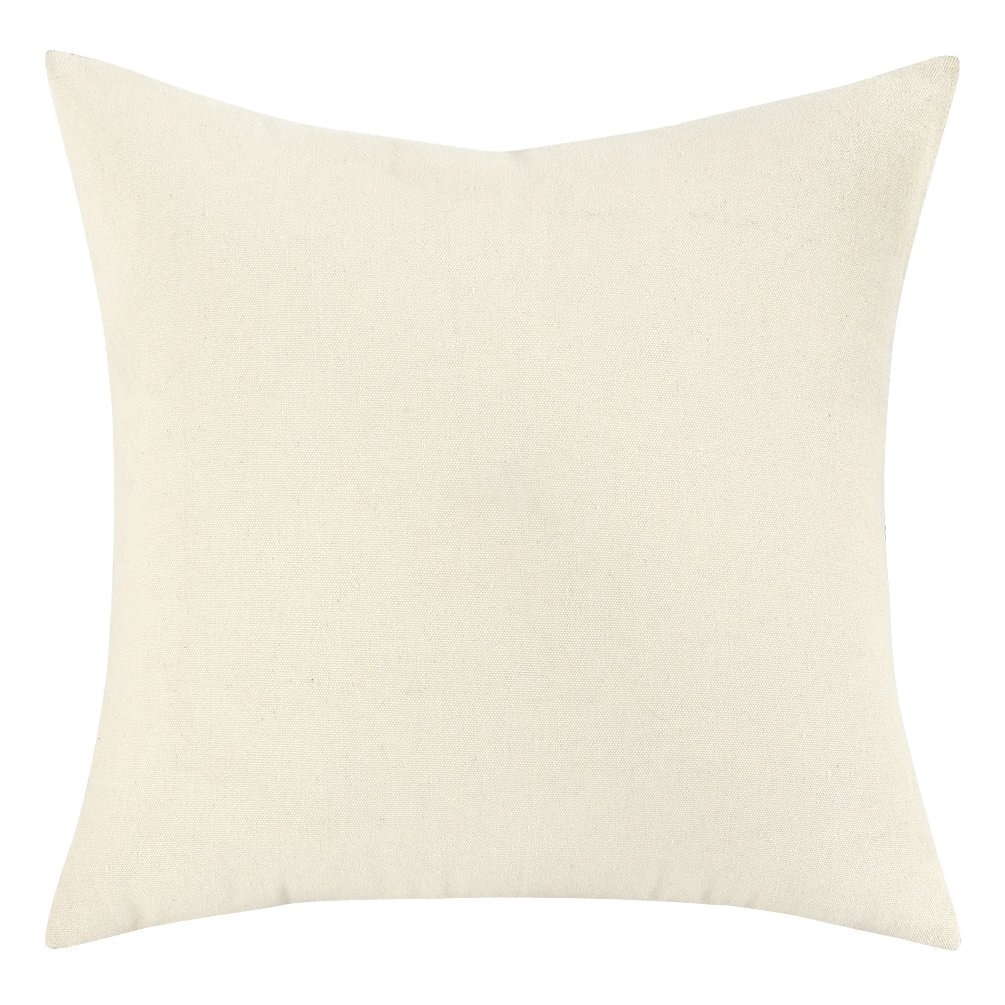 Boho Striped Chenille Throw Pillow Cover (18x18 Inch) - Decorative Square Cushion Cover