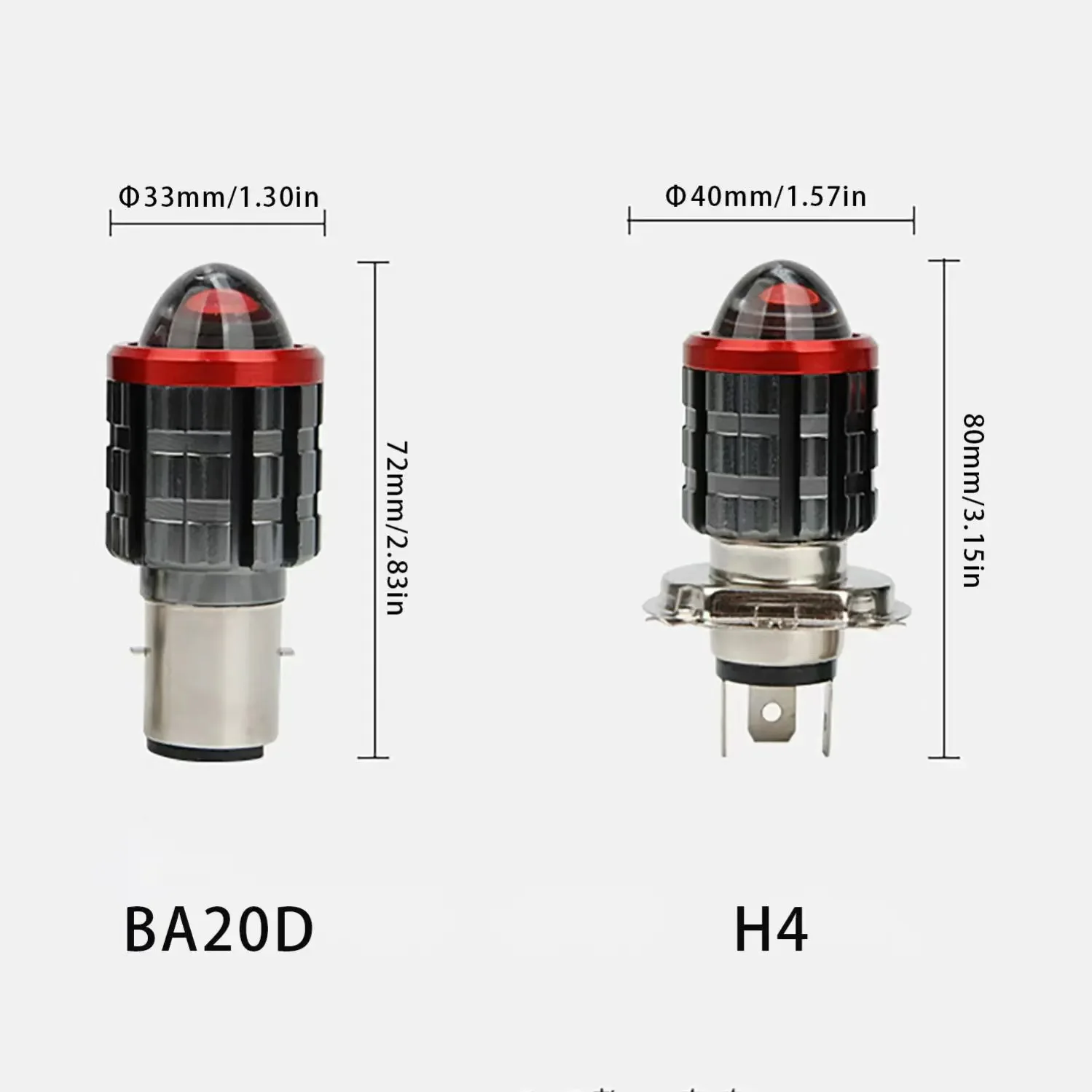 H4 LED Motorcycle H6 LED Moto Motorcycle Headlight white yellow Bulbs Lens High Low Beam Lamp Motorbike Lamp Scooter