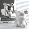 Ceramic Violence Bear Tissue Box Holder Light Luxury Home Table Tissue Box Bedroom Room Creative Organizer Kawaii Case 2