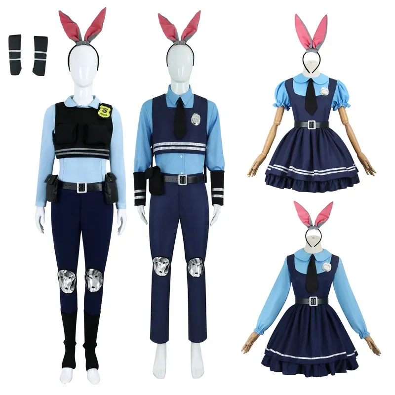 Costumes Cosplay Judy Hopps Zootopia - Tenues Lapin Policier