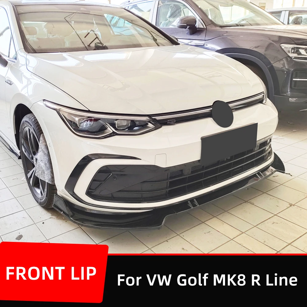 

Разветвитель переднего бампера для VW Golf 8 MK8 20-22 R Line, комплект спойлера для подбородка, защита диффузора, внешние аксессуары, запчасти