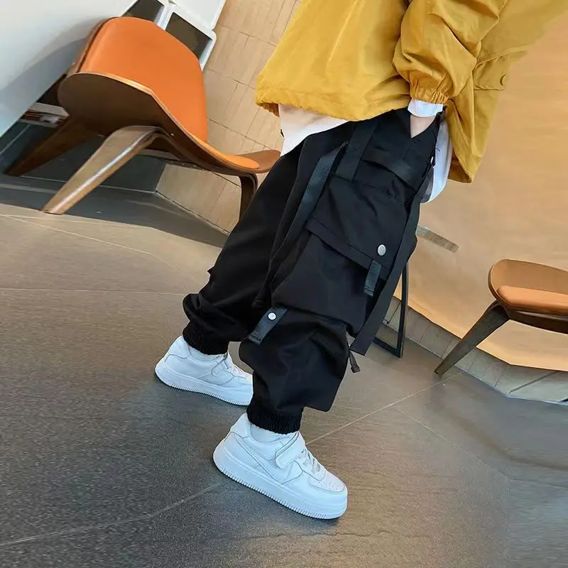 Children's Autumn Boys Pants Korean Version Handsome Overalls 3 5 7 9Y kids pants