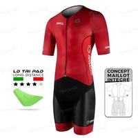 Silasport New Men's Tri Suits Bike MTB Long Distance Triathletes Clothing Running Sports Jumpsuit Inline Skating Lycra Comfort S 1