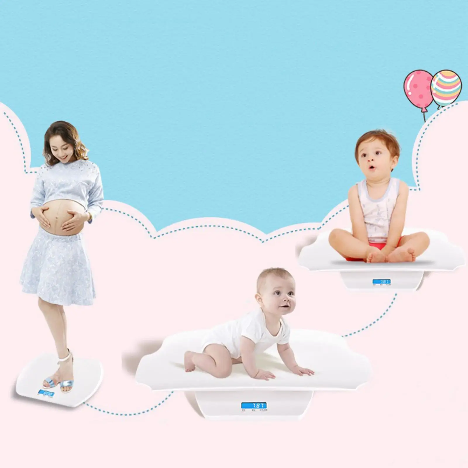 Electronic Digital Baby Scale Weighing Scale Holding Function