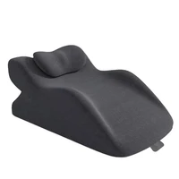 Bed Multifunctional Ergonomic Wedge Pillow with New Prone Position for Reading, Unique Curved Design, with Washable Cover