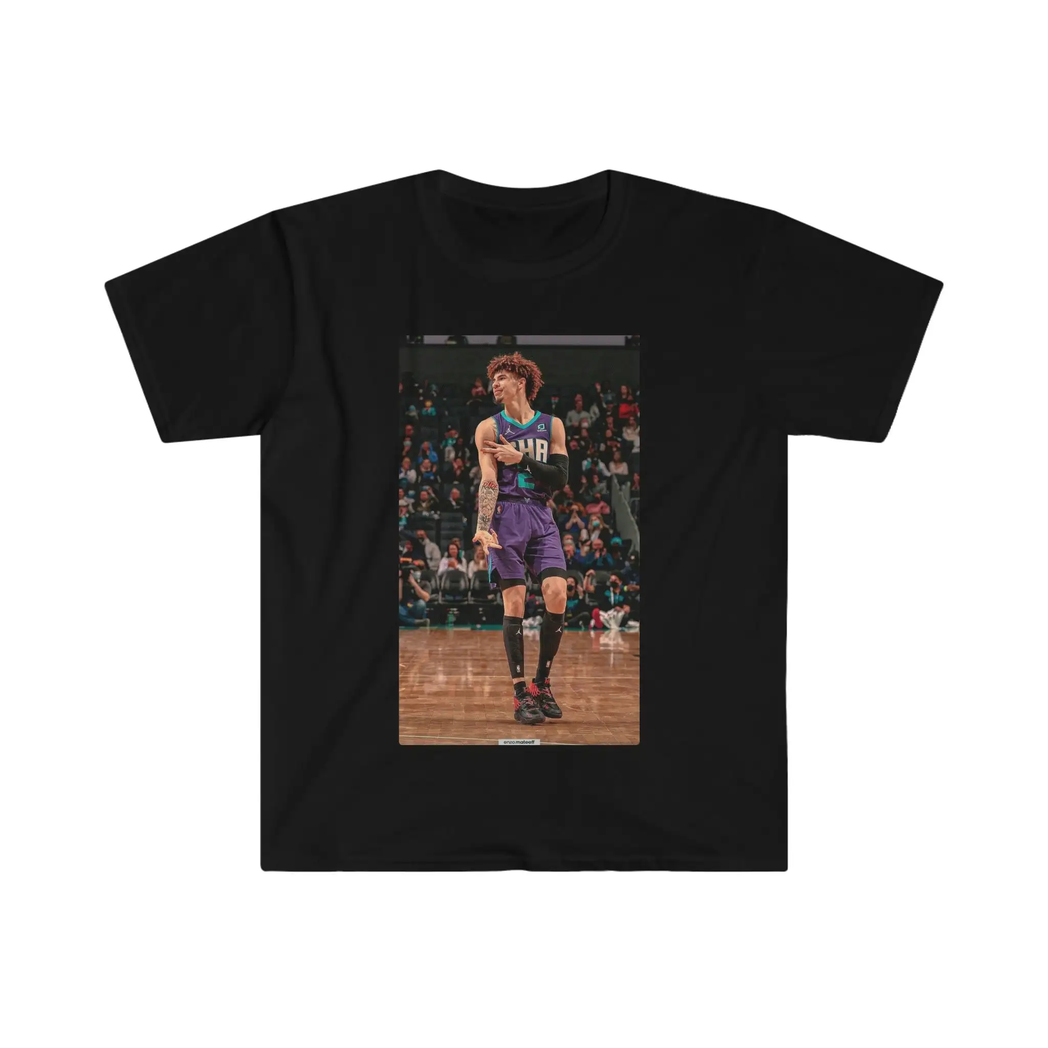 Lamelo Ball Three Graphic Tee Vintage Lamelo