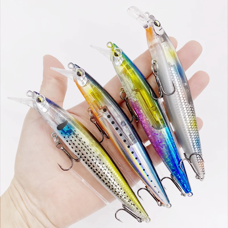 Schwimmender Wobbler Köder 11cm/20g - Minnow Design, Für Meerwasser Angeln