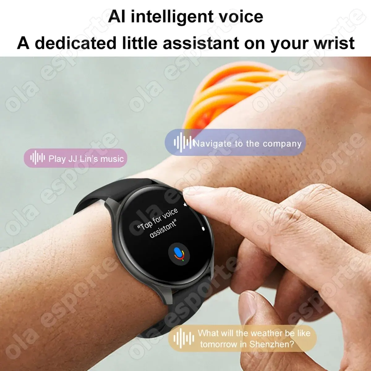 ���ο� NFC AMOLED Smartwatch ���� ���� �µ��� BT ���� ��ȭ ���� ���� GPS ������ ��Ʈ�Ͻ� Smartwatch For �ȵ���̵� IOS